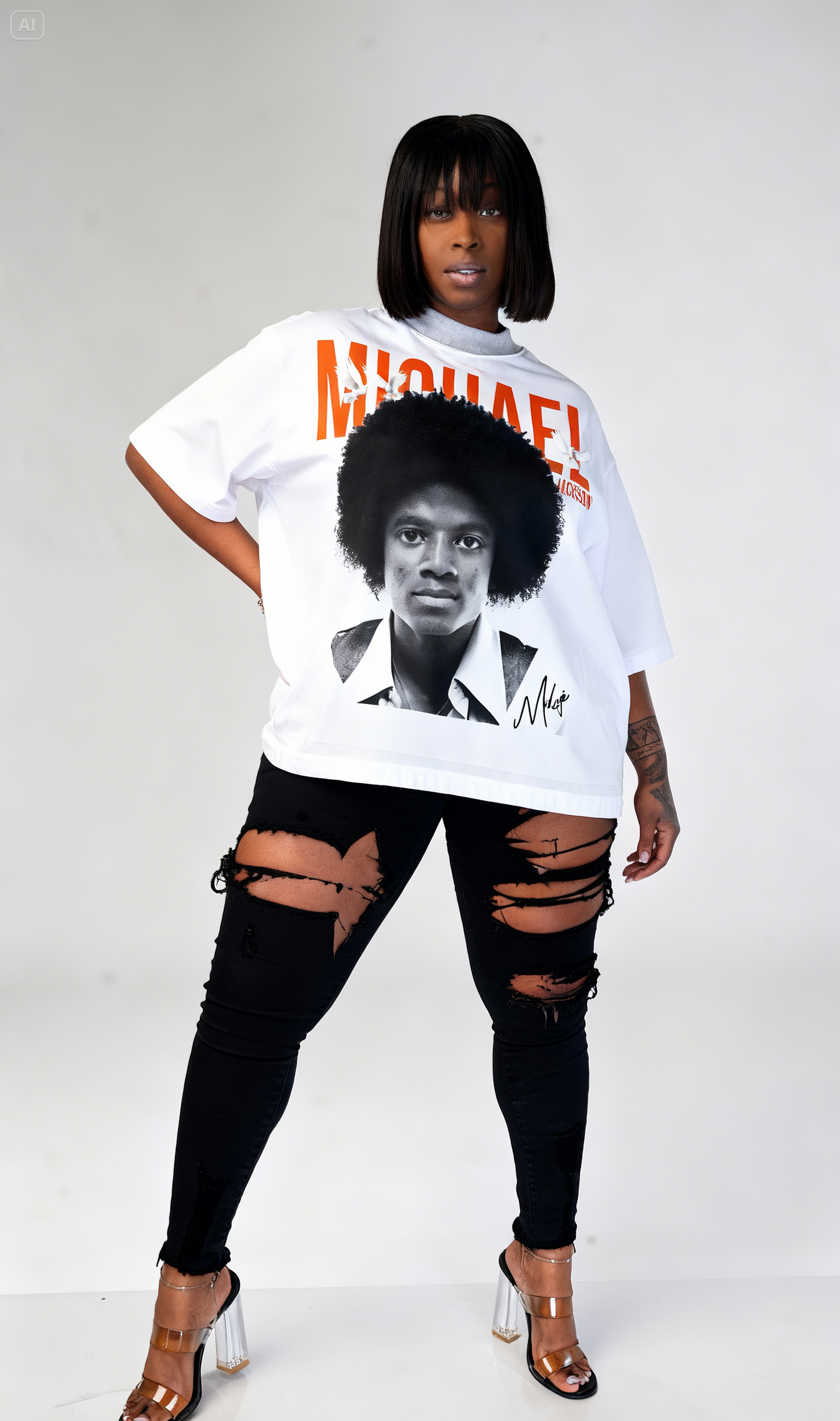 Young Icon: Michael Jackson Oversized Tee