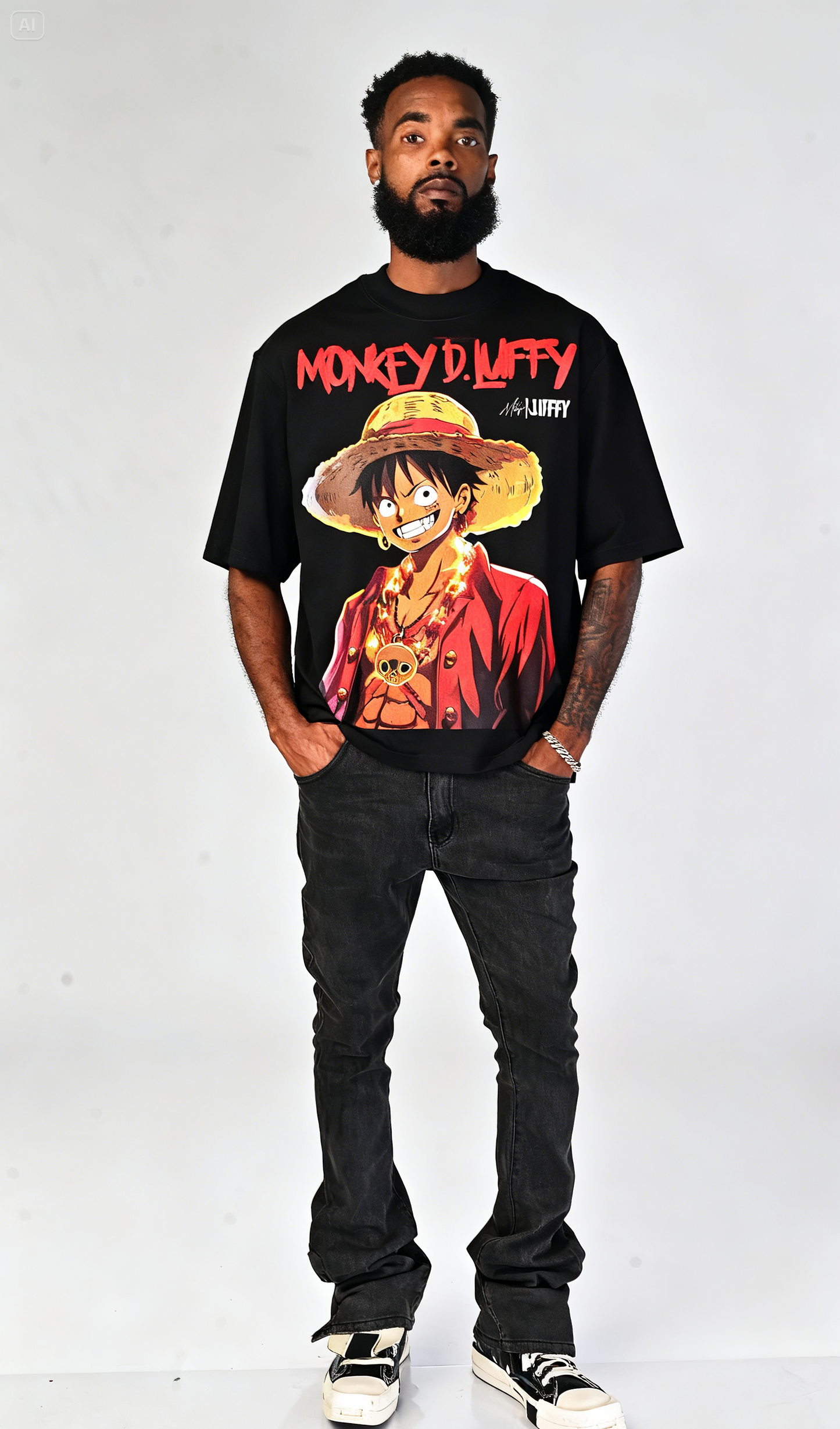 Gold Fang Luffy X Milyé Oversize Tee