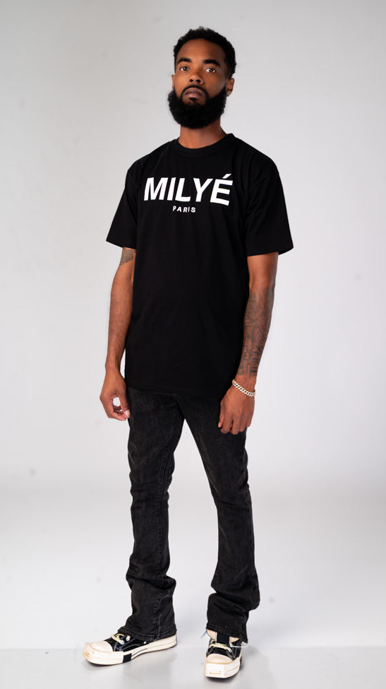 MILYÉ Paris Black Tee