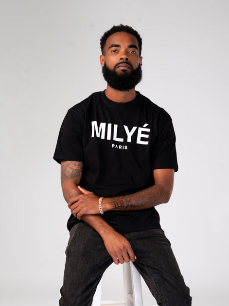 MILYÉ Paris Black Tee