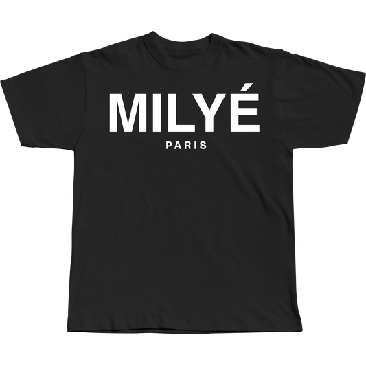 MILYÉ Paris Black Tee