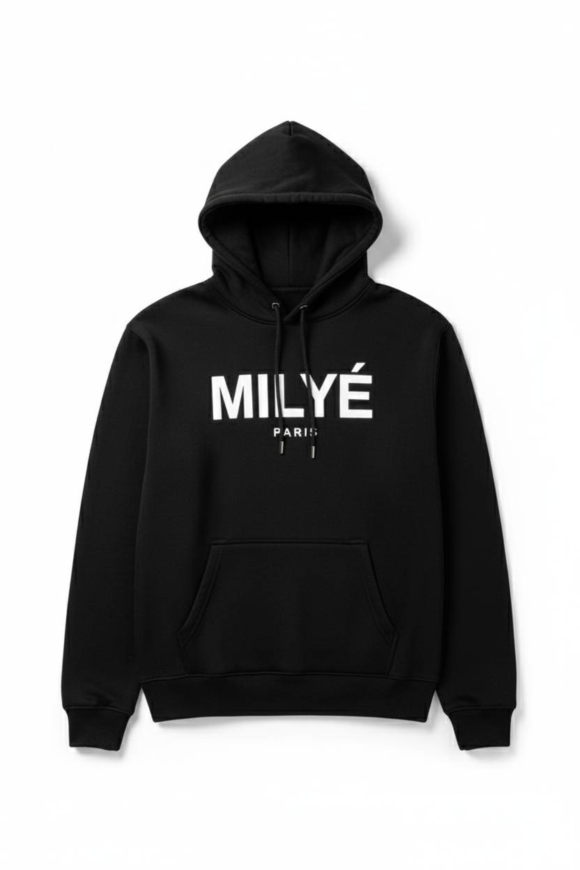 Milyé Paris Black. Hoodie