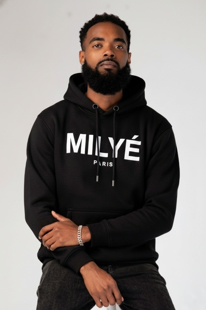 Milyé Paris Black. Hoodie