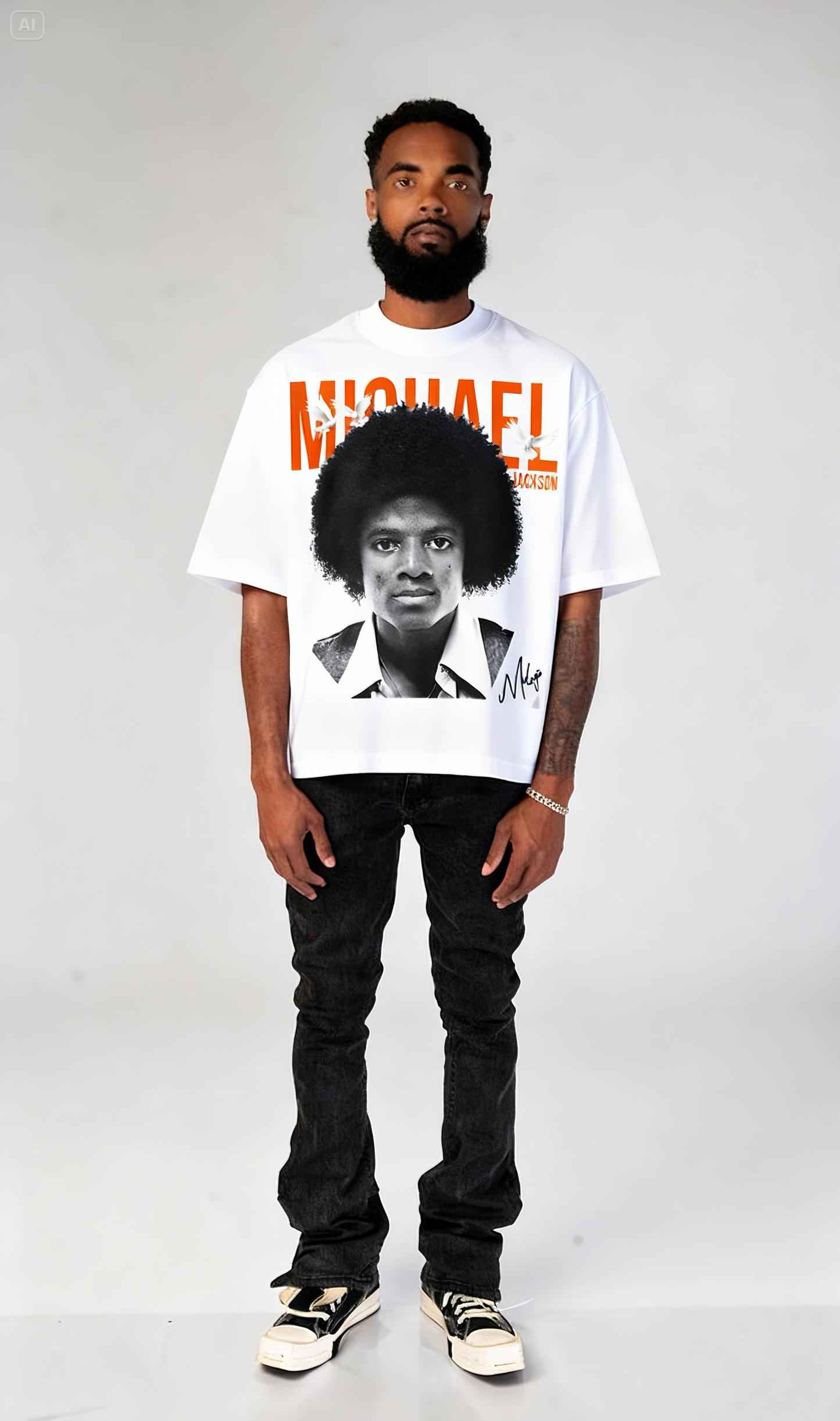 Young Icon: Michael Jackson Oversized Tee