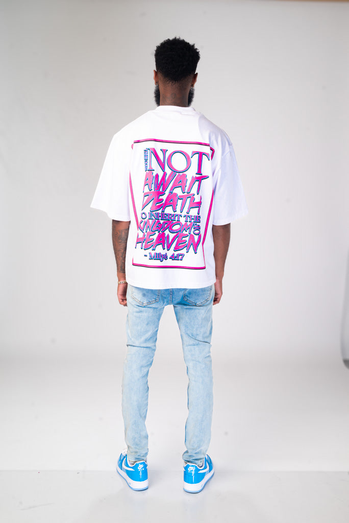 Milyé Oversized Pink Skull Tee