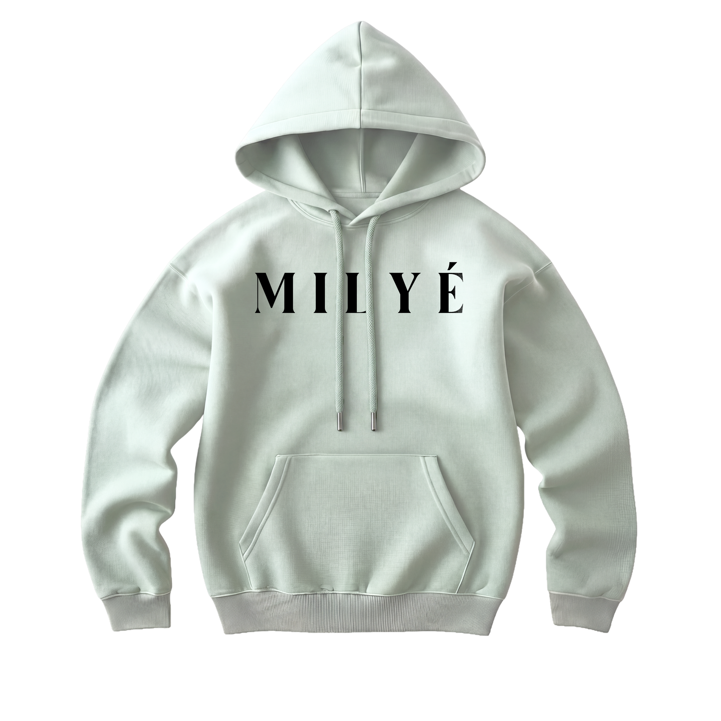 MILYE Classic Hoodie white colorway front view