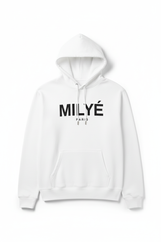 Milyé Paris White Hoodie