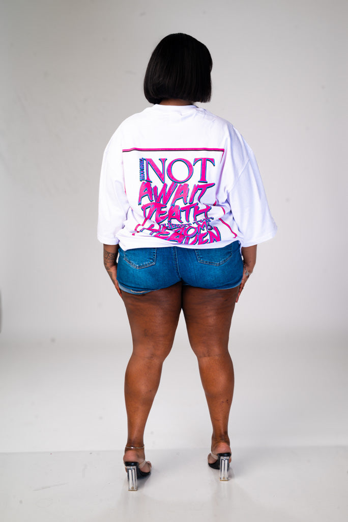 Milyé Oversized Pink Skull Tee