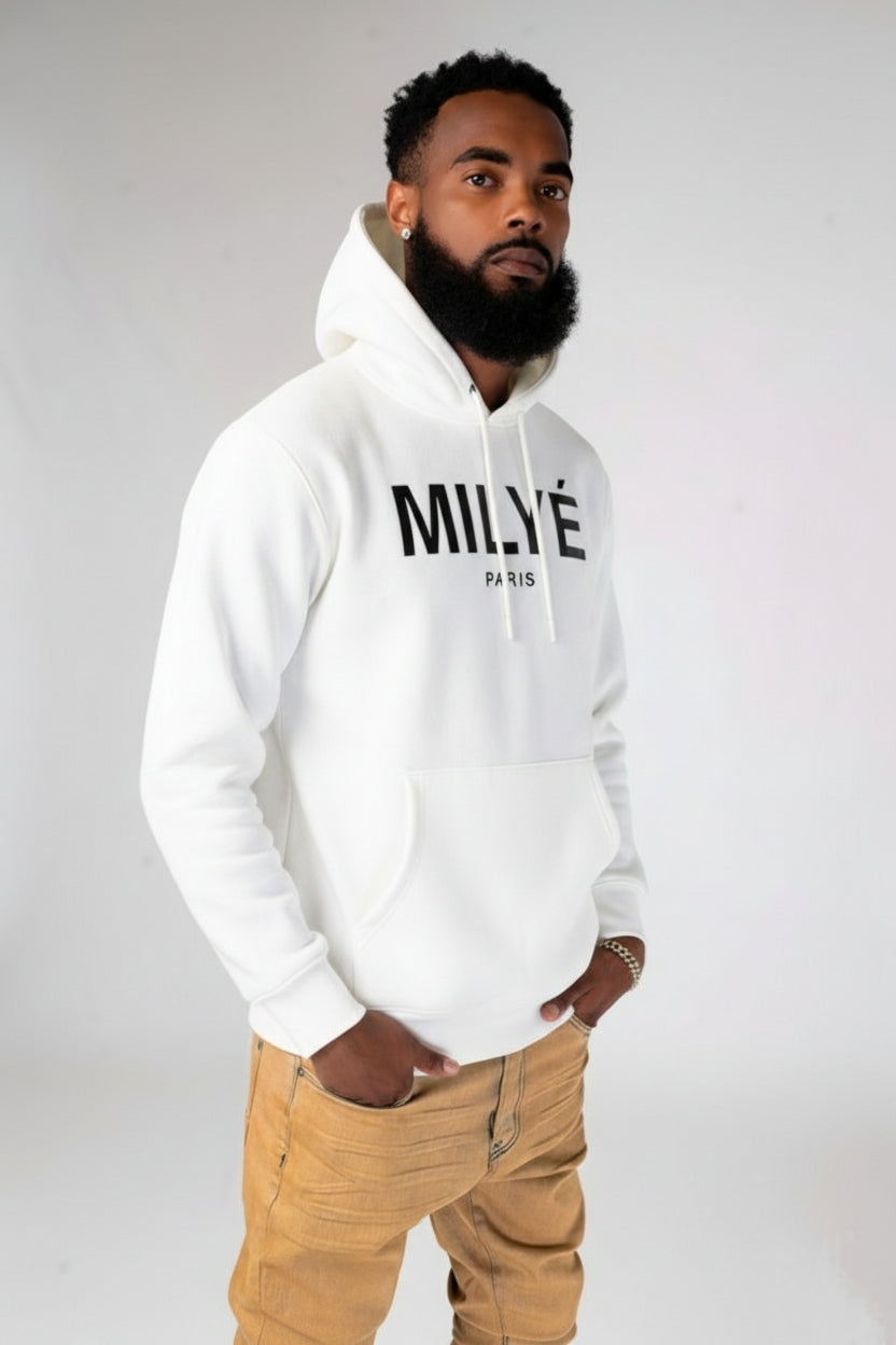 Milyé Paris White Hoodie