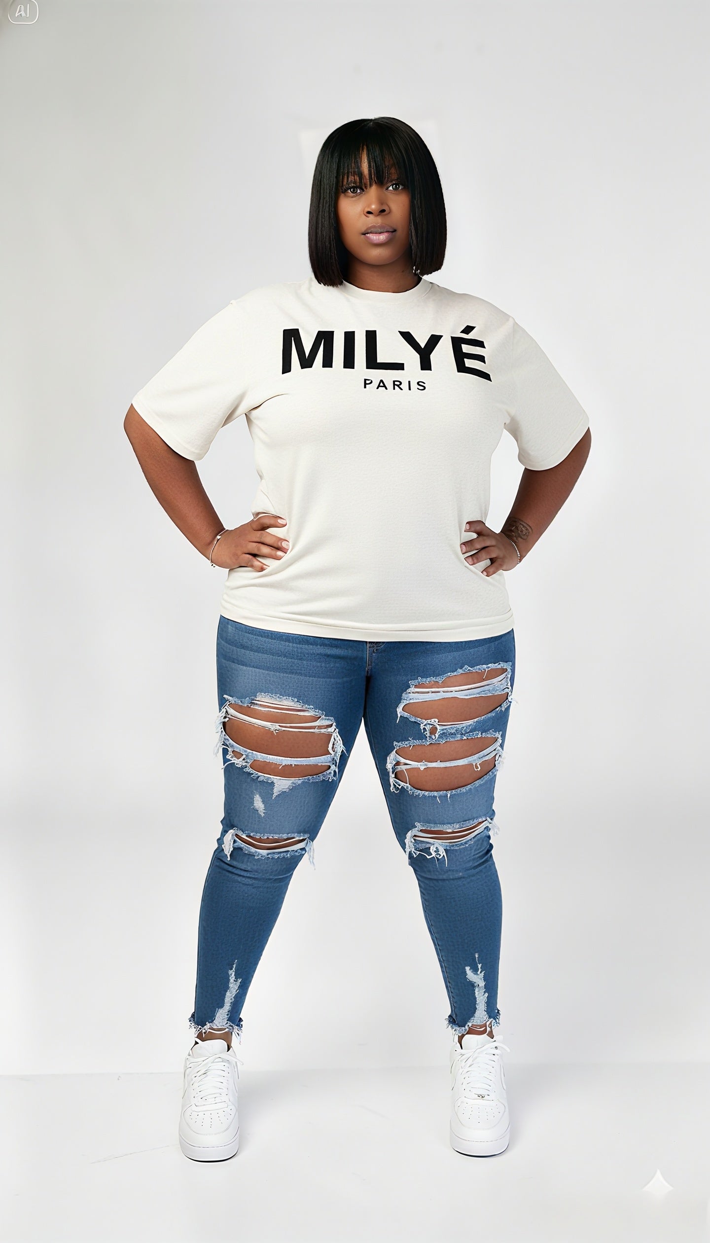 MILYÉ Paris White Tee